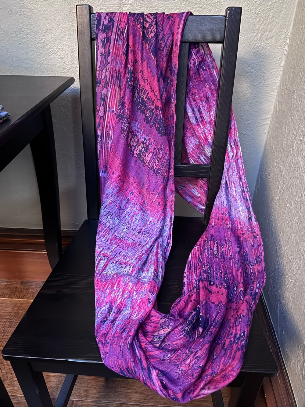 Vibrant Pink & Purple Loop Scarf